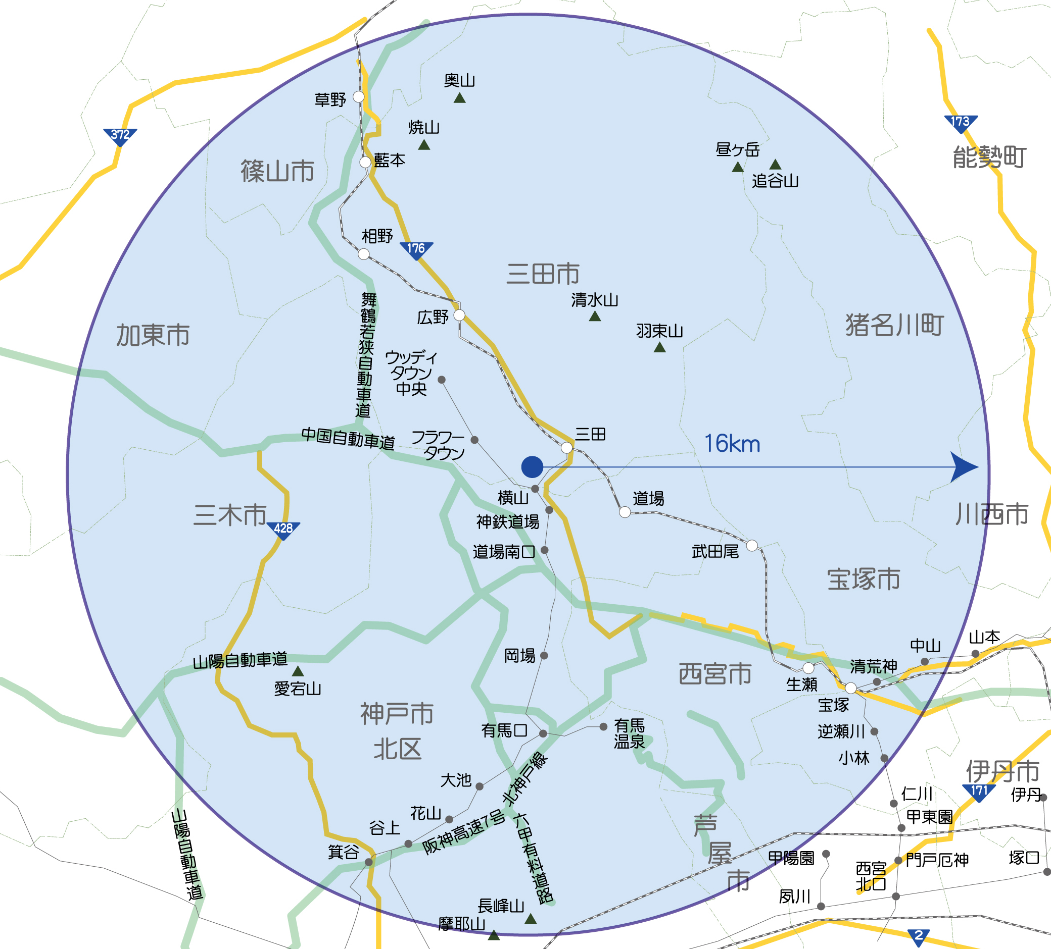 訪問歯科（往診）可能範囲